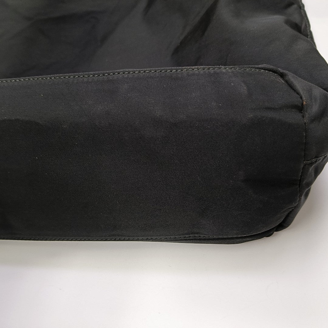 Nylon Shoulder Bag Black
