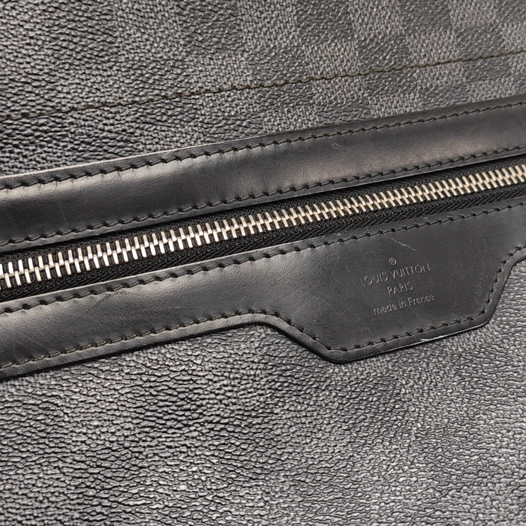 DANIEL Damier Graphite Coated Canvas Gray