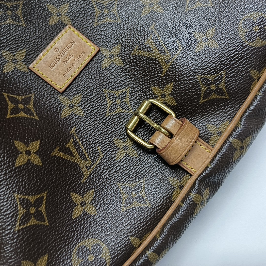 SAUMUR 30 Monogram Coated Canvas Brown