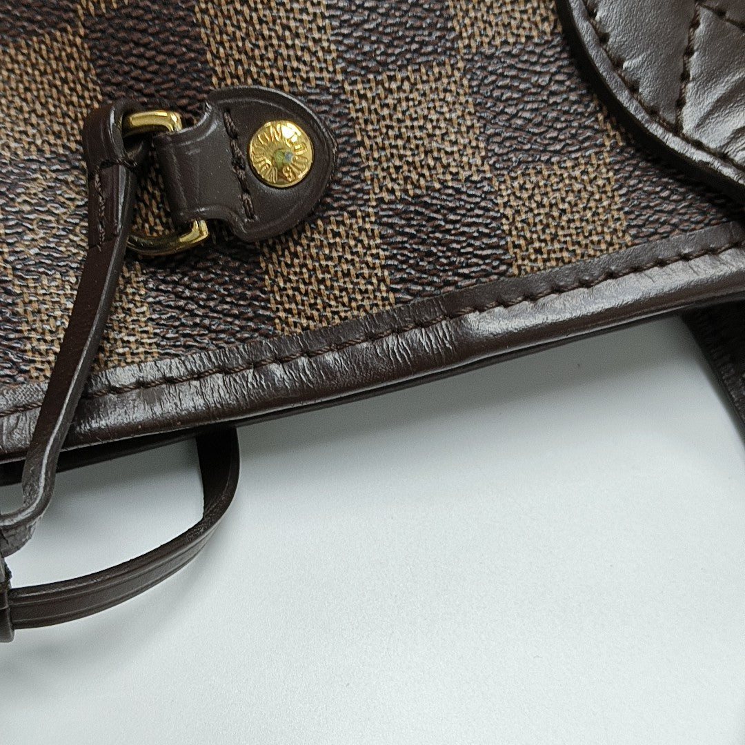 NEVERFULL PM Damier Ebene Coated Canvas Brown