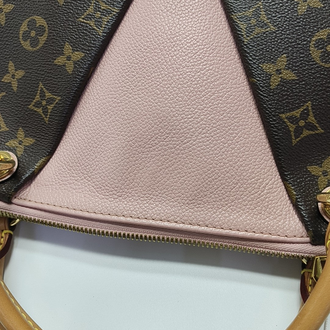 V TOTE BB Monogram Coated Canvas Pink