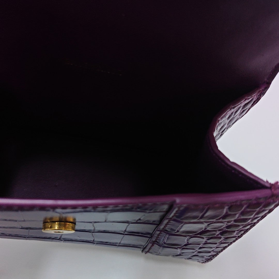 Hourglass XS Calfskin Purple