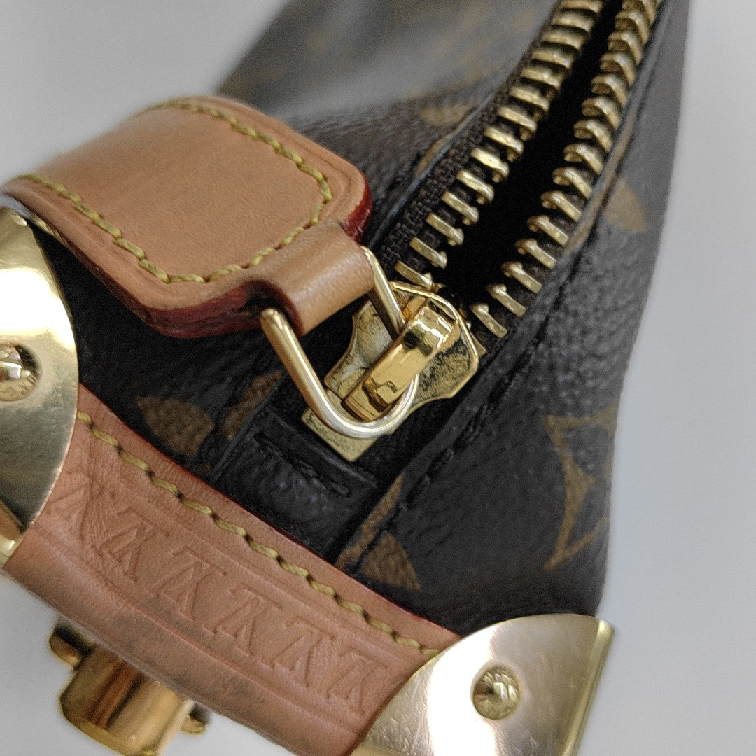SIDE TRUNK MM Monogram Coated Canvas Brown