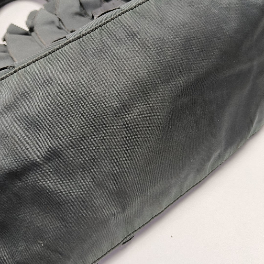 Nylon Top Handle Bag Green