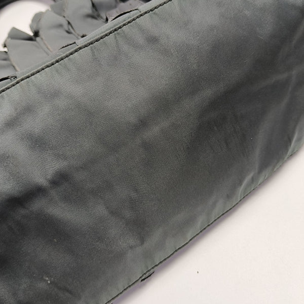 Nylon Top Handle Bag Green