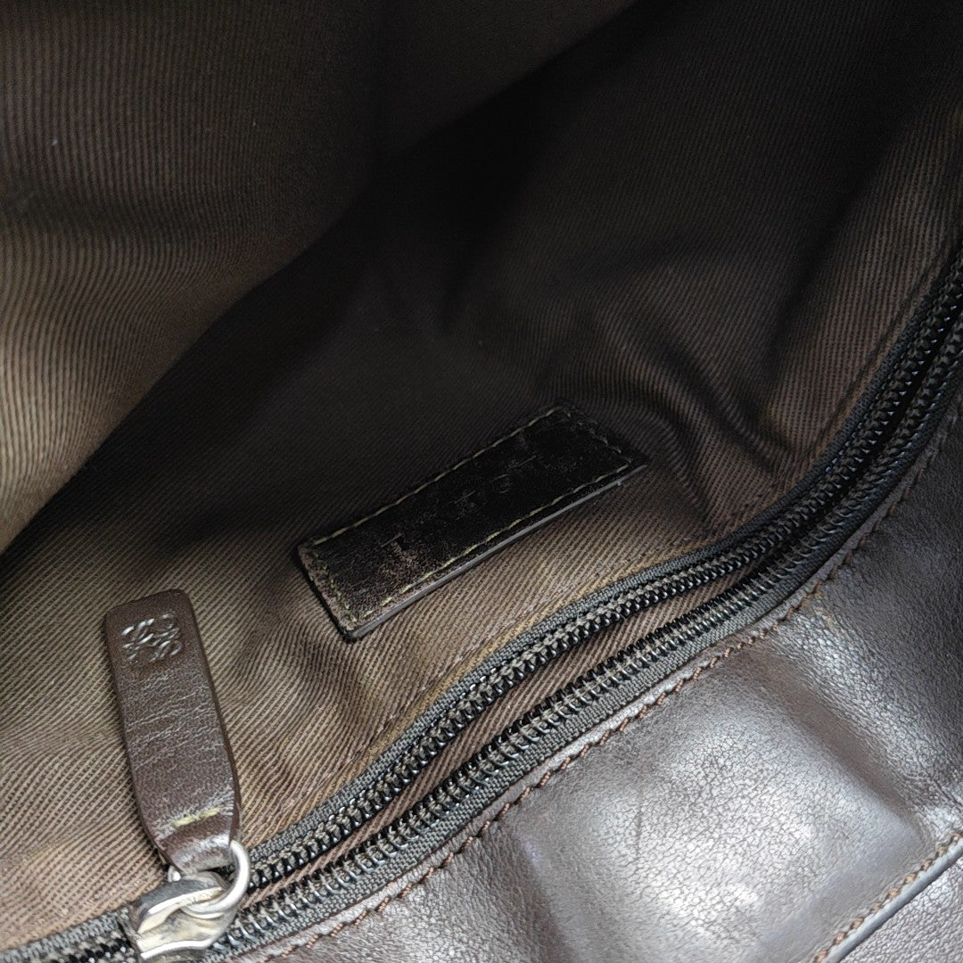 Coated Canvas Shoulder Bag Black