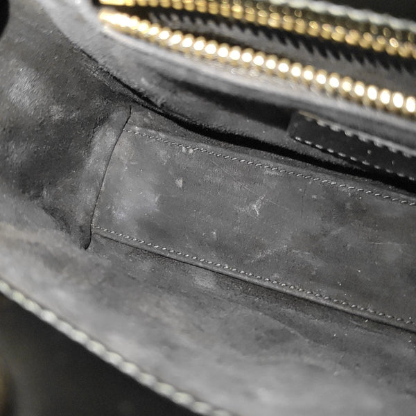 Lady Dior Mini Cannage Patent Leather Black