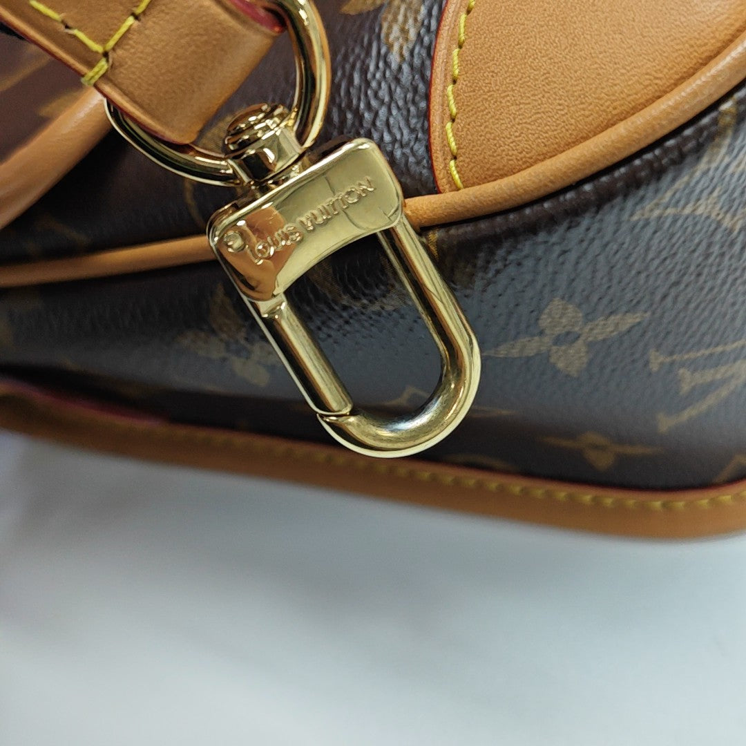 DIANE Monogram Coated Canvas Brown
