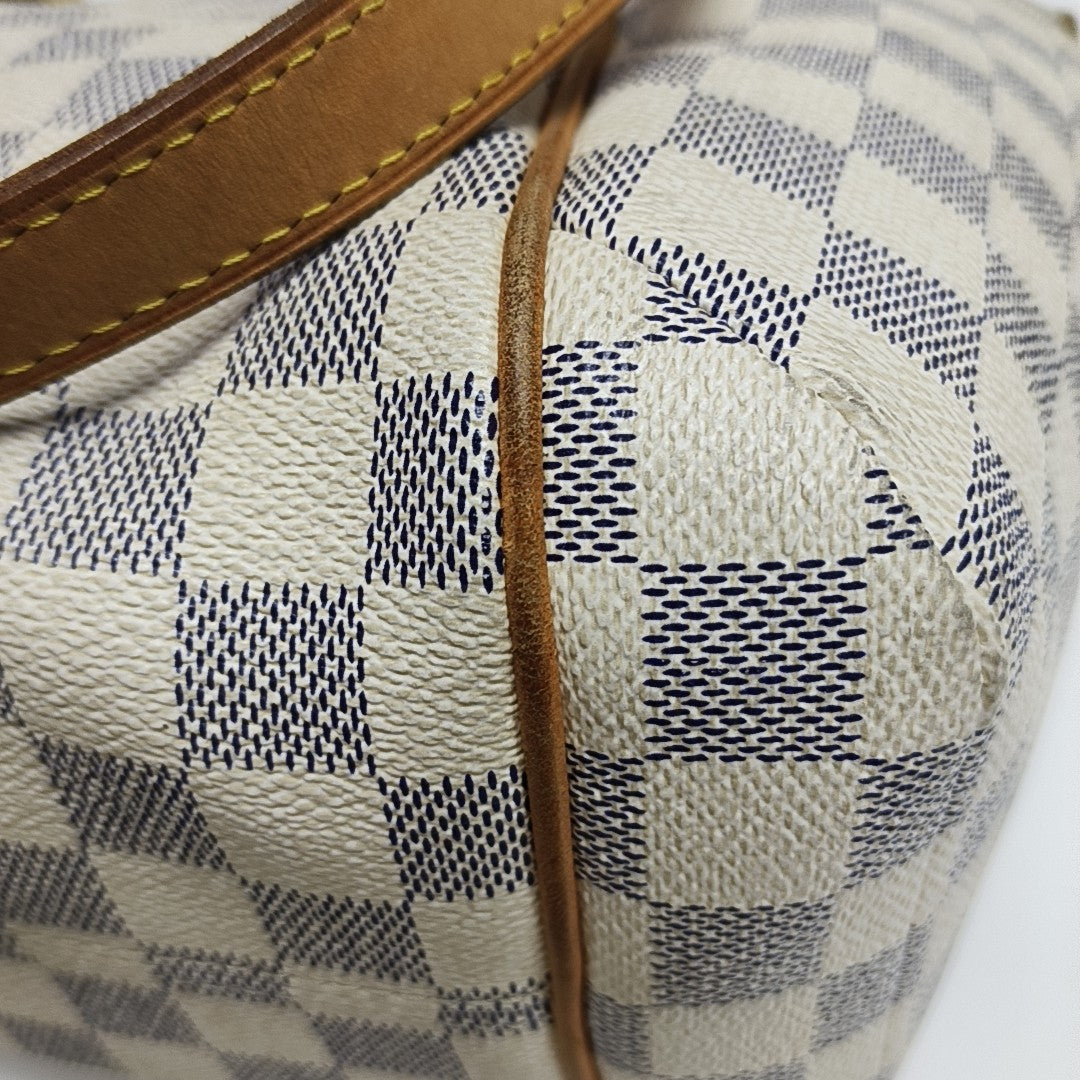 TOTALMENTE Lona revestida Damier Azur Blanca