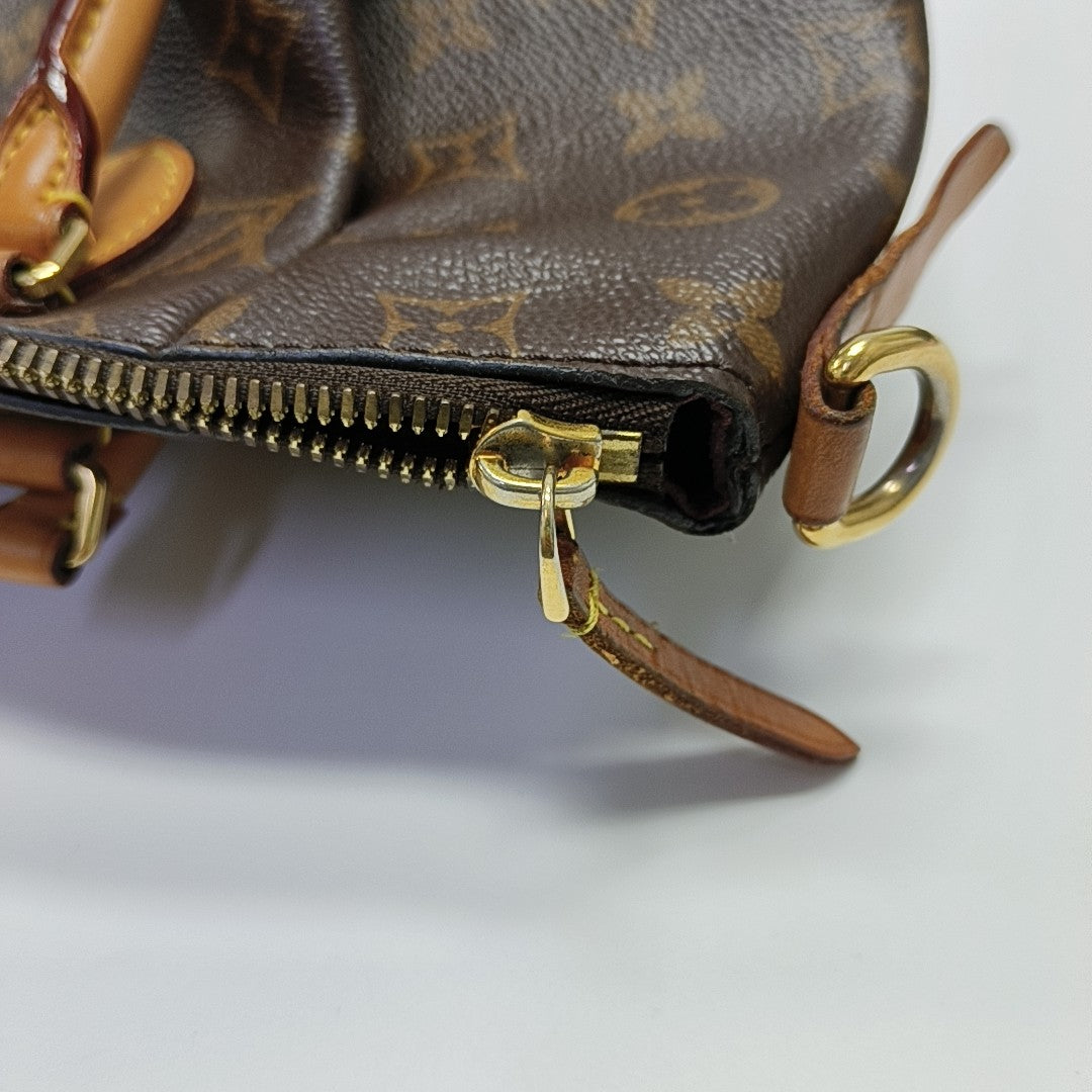 TURENNE Monogram Coated Canvas Brown