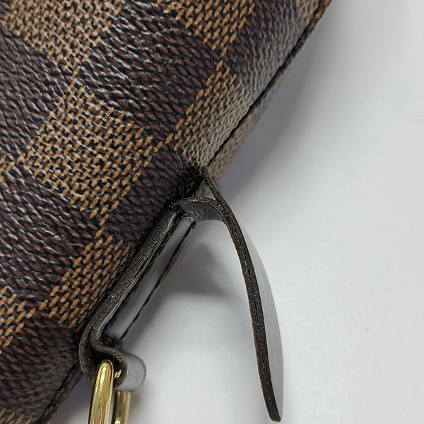 SIENA Damier Ebene Coated Canvas Brown