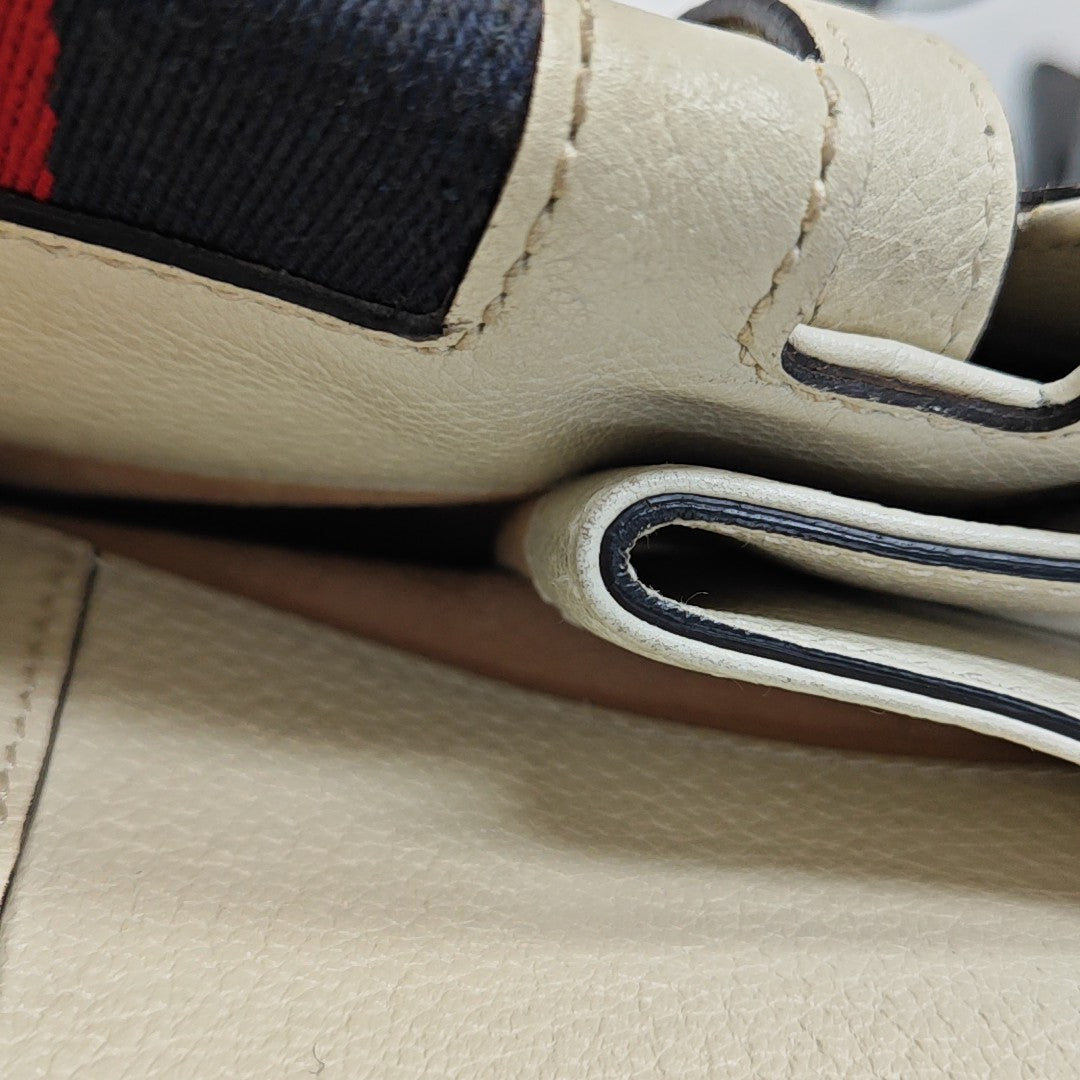 Sylvie Medium Calfskin Beige