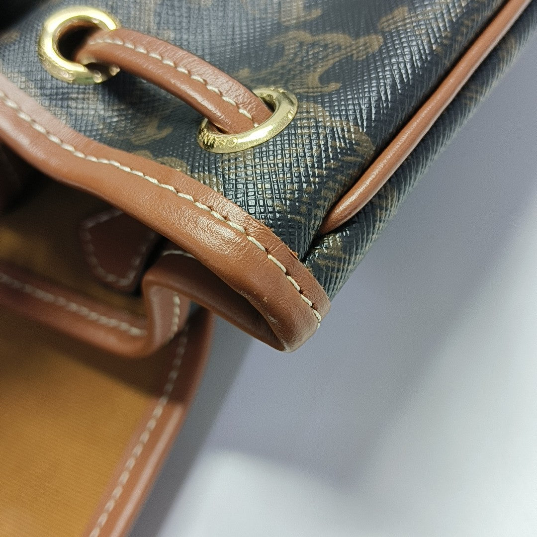 TRIOMPHE Mini Coated Canvas Brown
