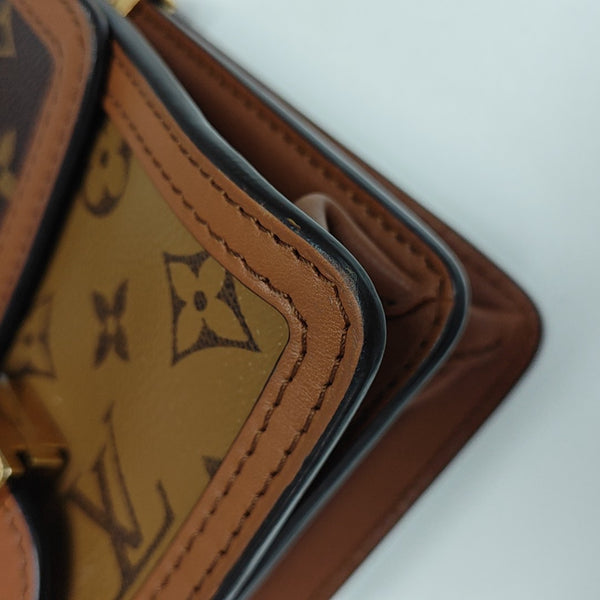 DAUPHINE Mini Monogram Coated Canvas Brown