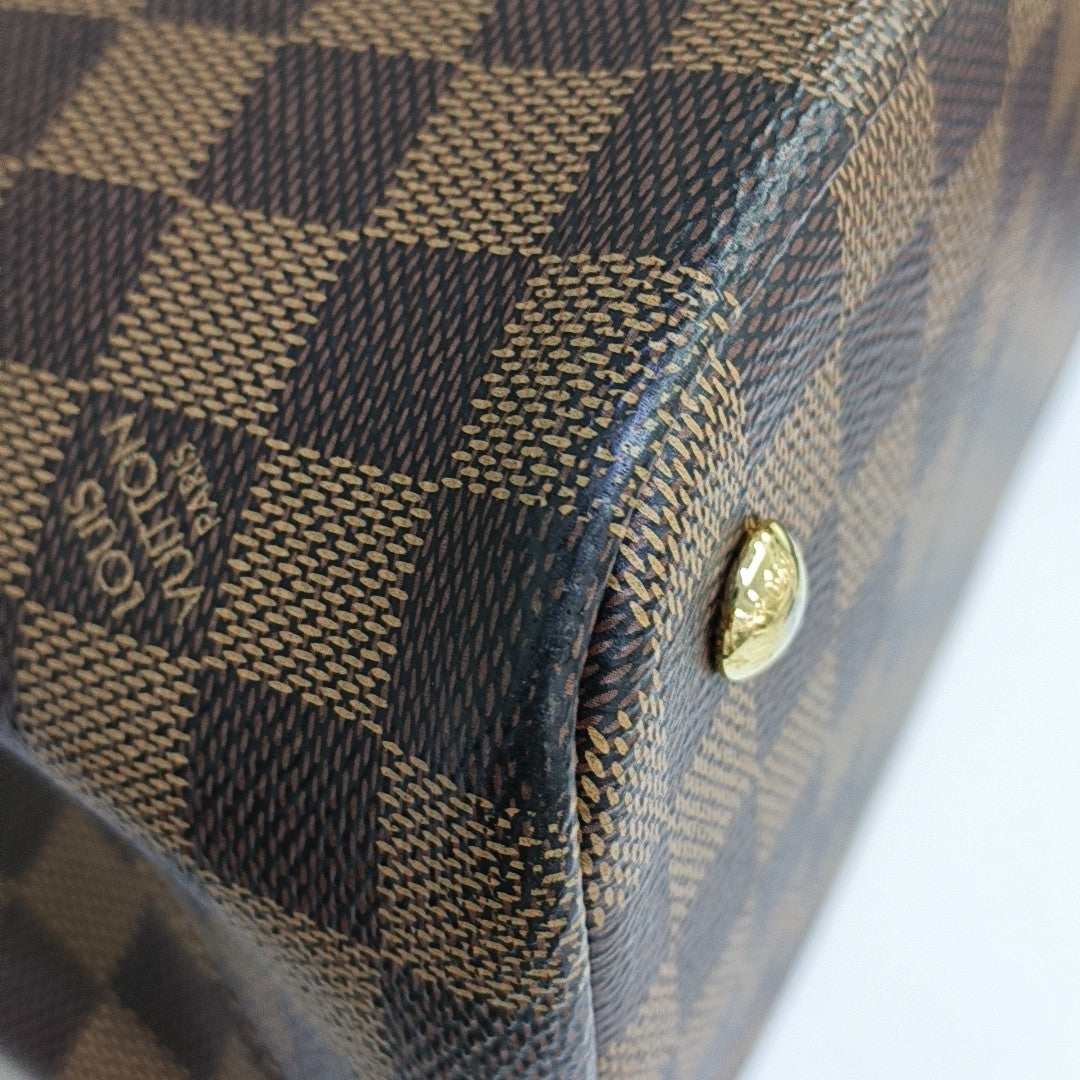 KENSINGTON BOWLING Damier Ebene Coated Canvas Brown