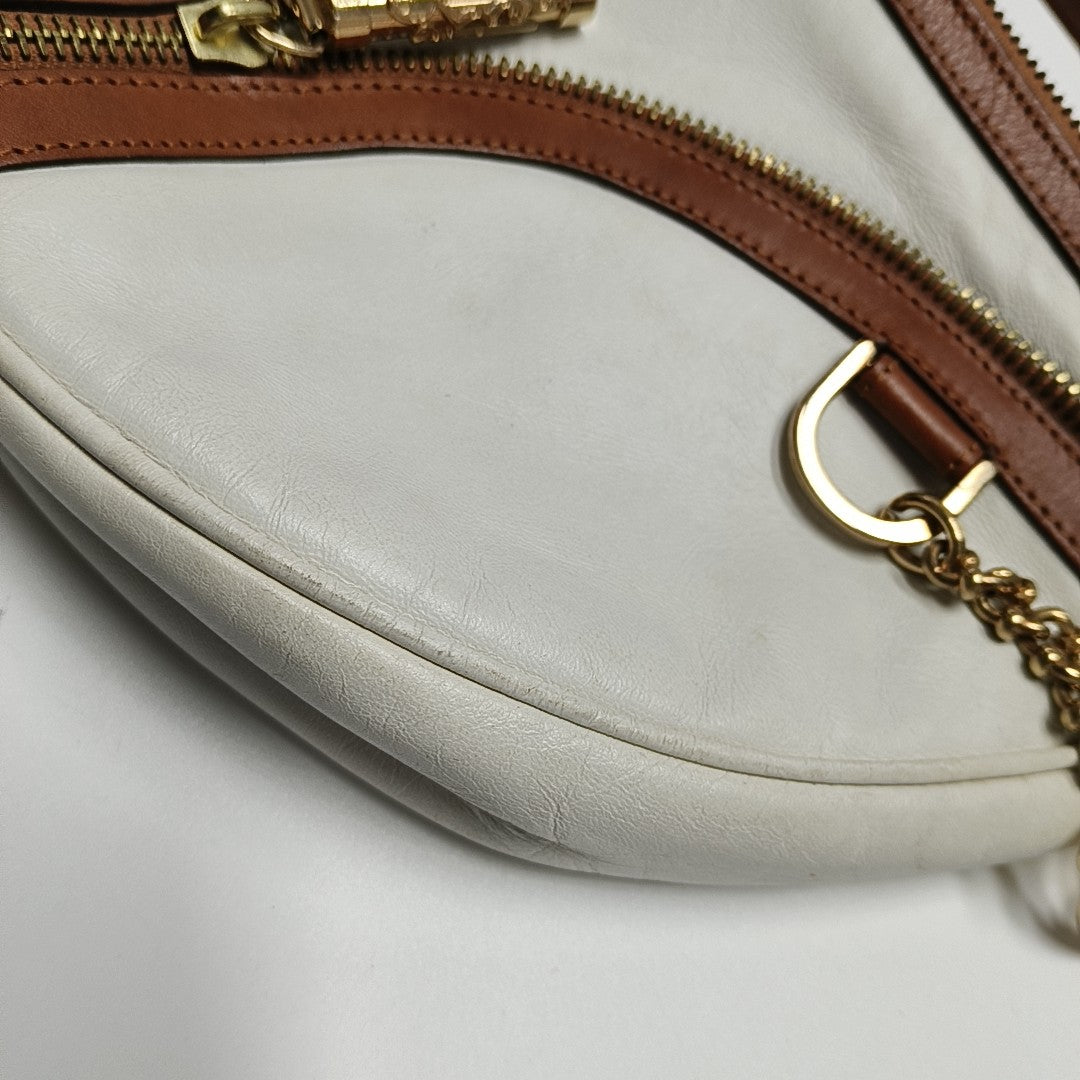 Calfskin Top Handle Bag White