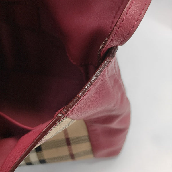 Coated Canvas Shoulder Bag Beige