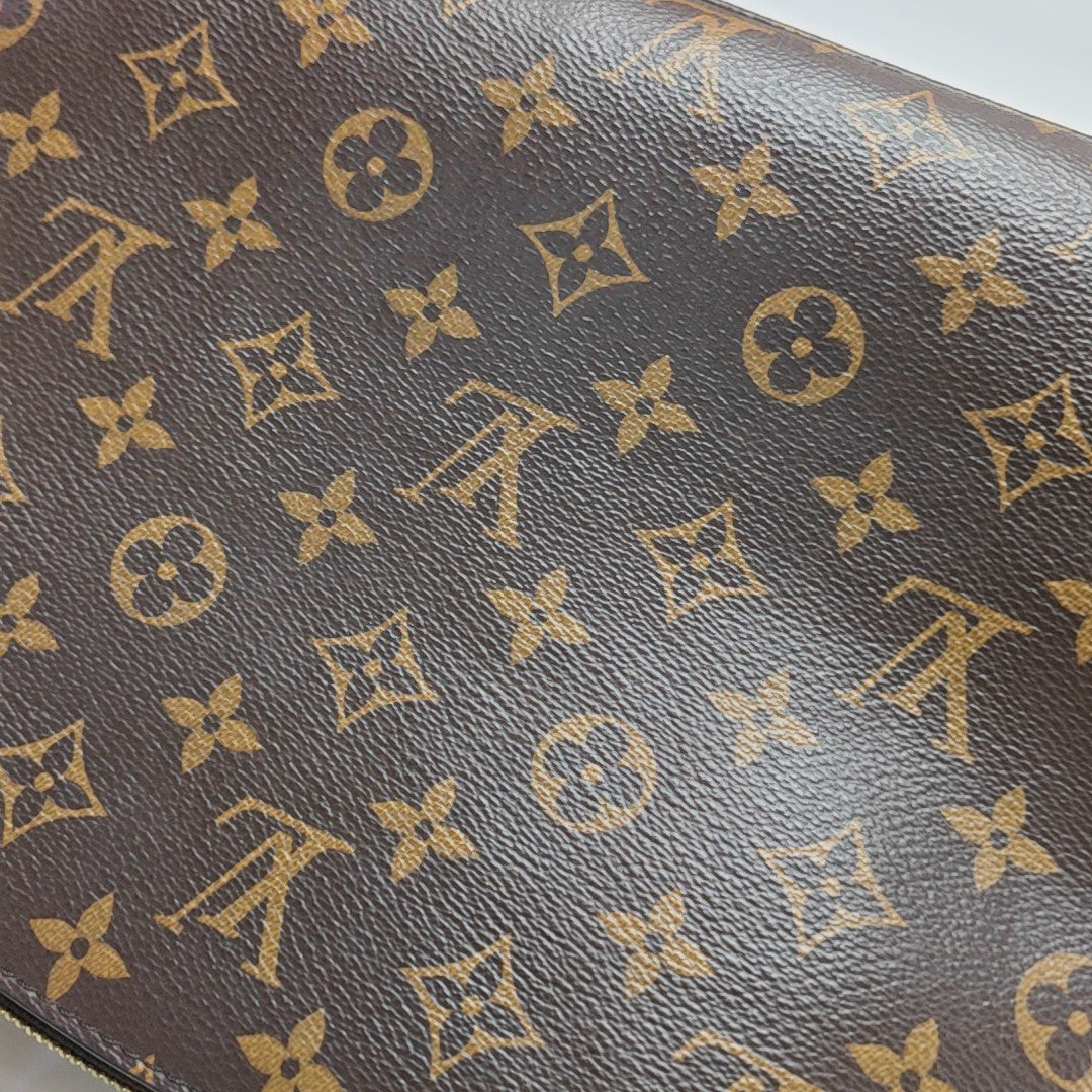 PALAIS PM Monogram Coated Canvas Brown