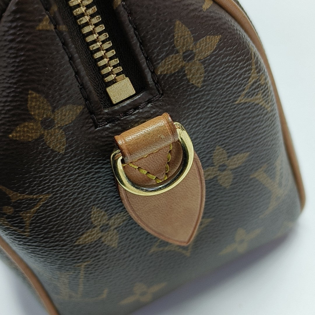 SPEEDY 20 Monogram Coated Canvas Brown