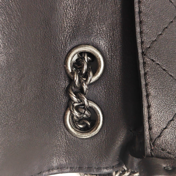 Quilted Calfskin Shoulder Bag Black