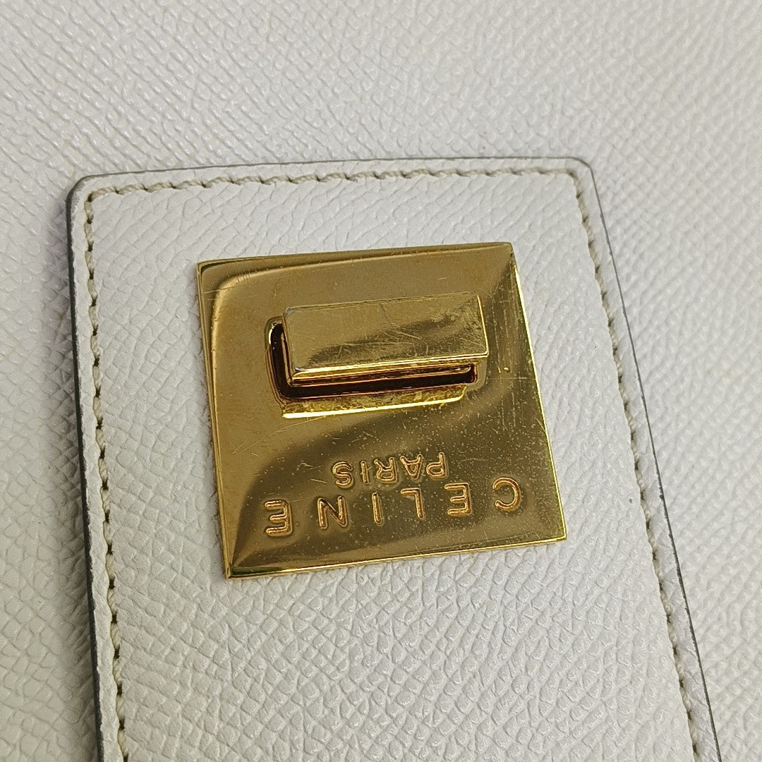 Calfskin Shoulder Bag White