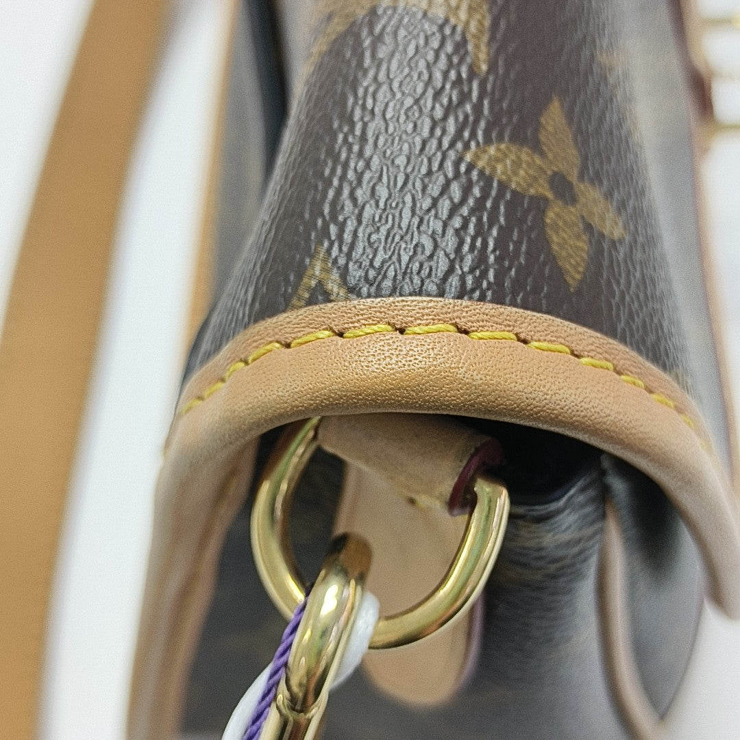 DIANE Monogram Coated Canvas Brown