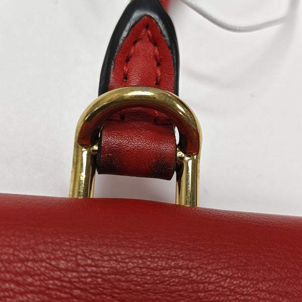 LOCKY BB Monogram Coated Canvas Red