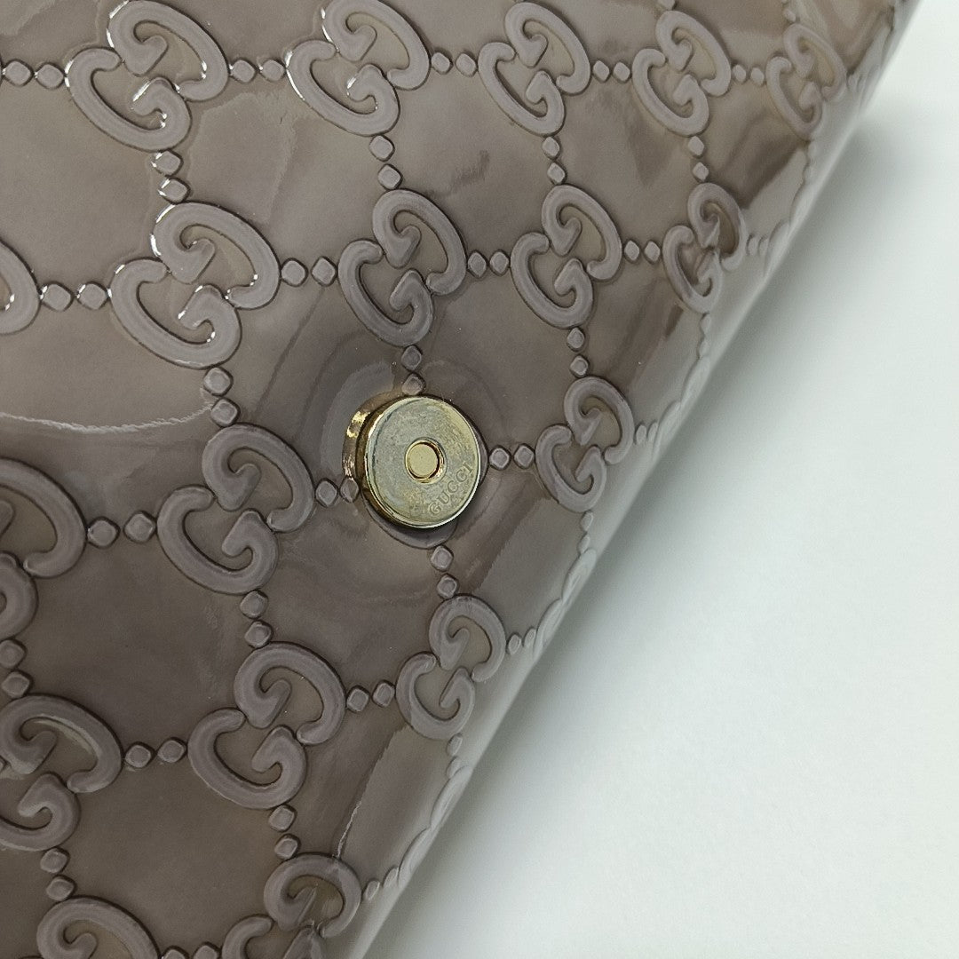 Monogram Patent Leather Shoulder Bag Purple