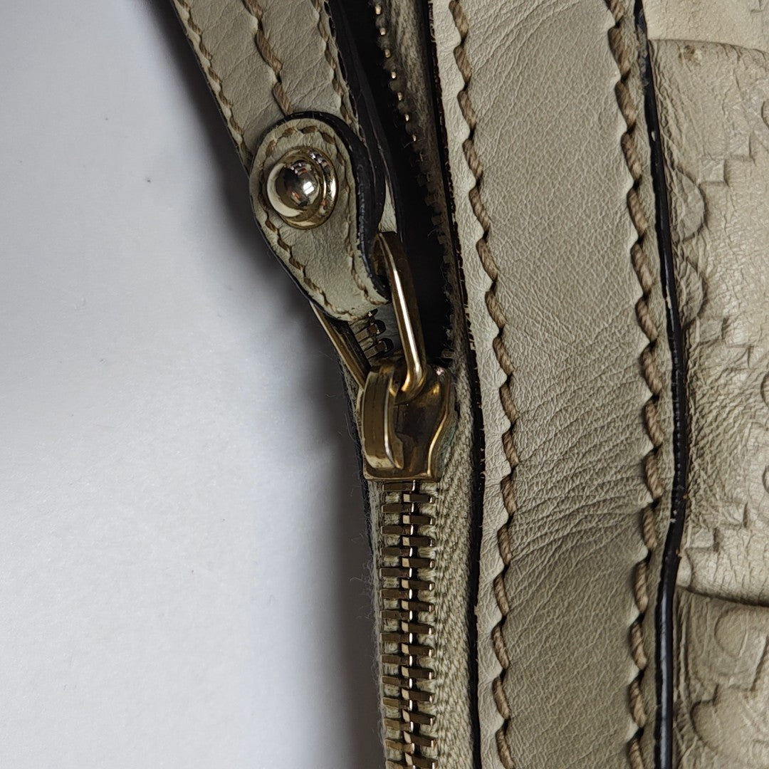 Sukey Monogram Calfskin Beige