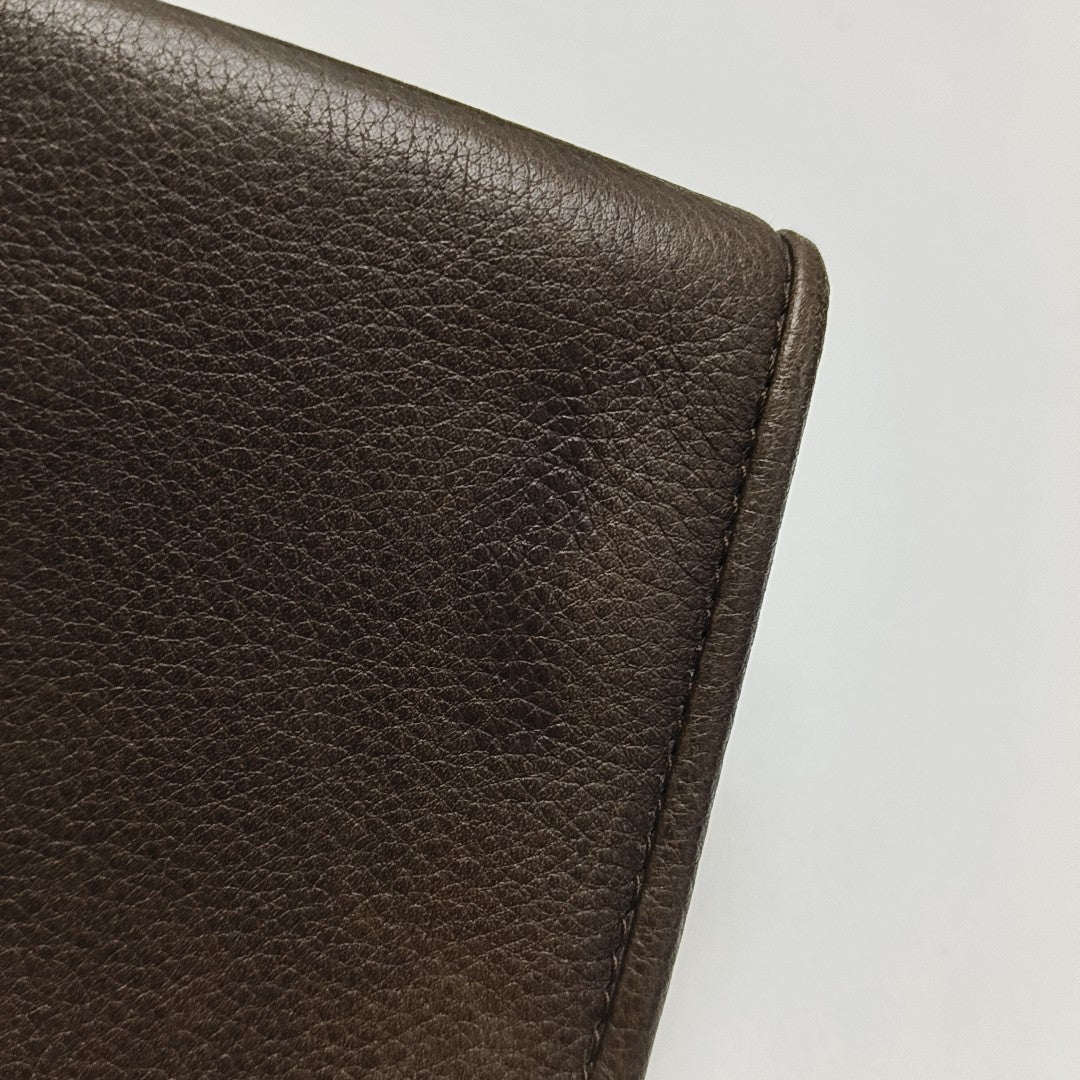 Calfskin Top Handle Bag Brown