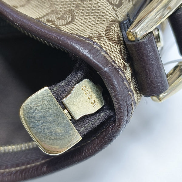Abbey Monogram Canvas Brown