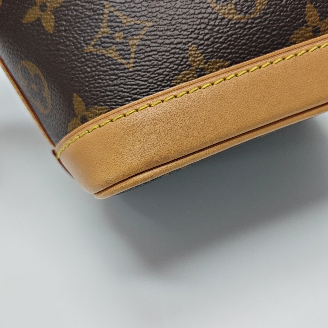 NOÉ Nano Monogram Coated Canvas Brown