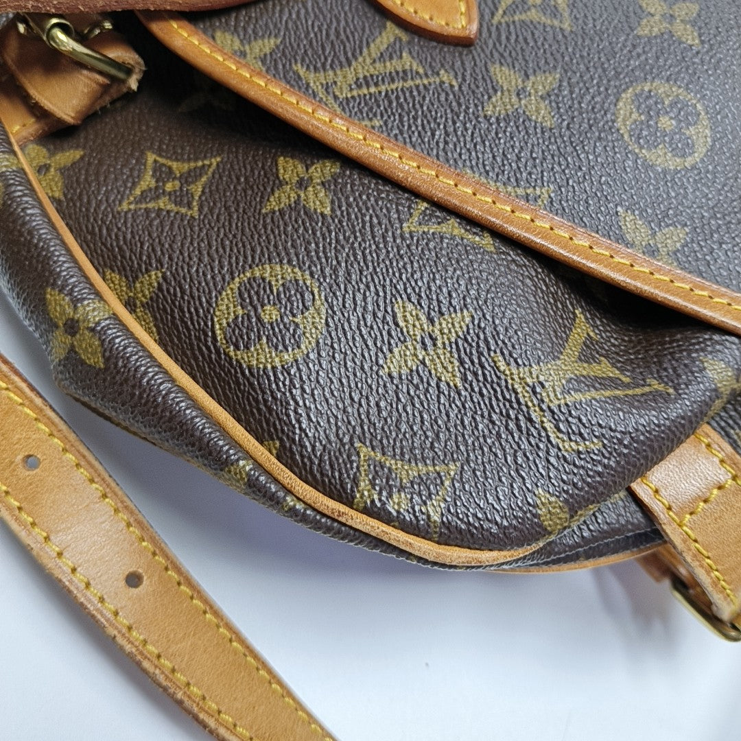SAUMUR Monogram Coated Canvas Brown