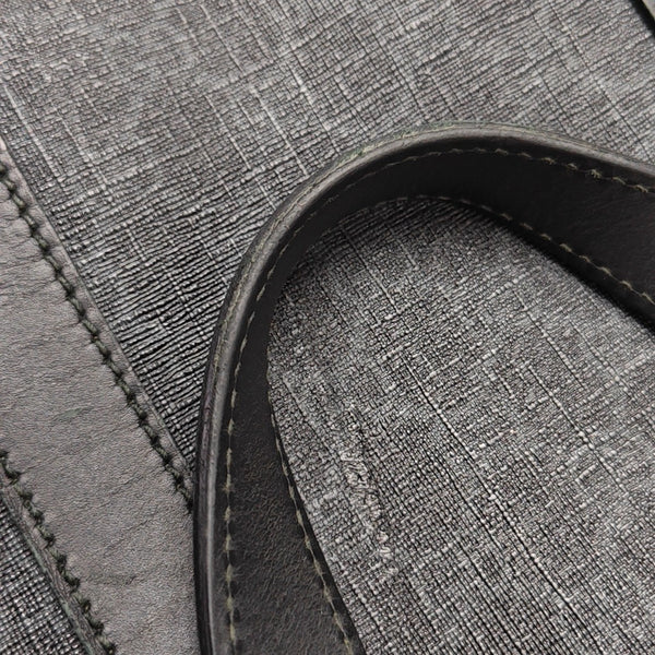 Monogram Coated Canvas Top Handle Bag Black