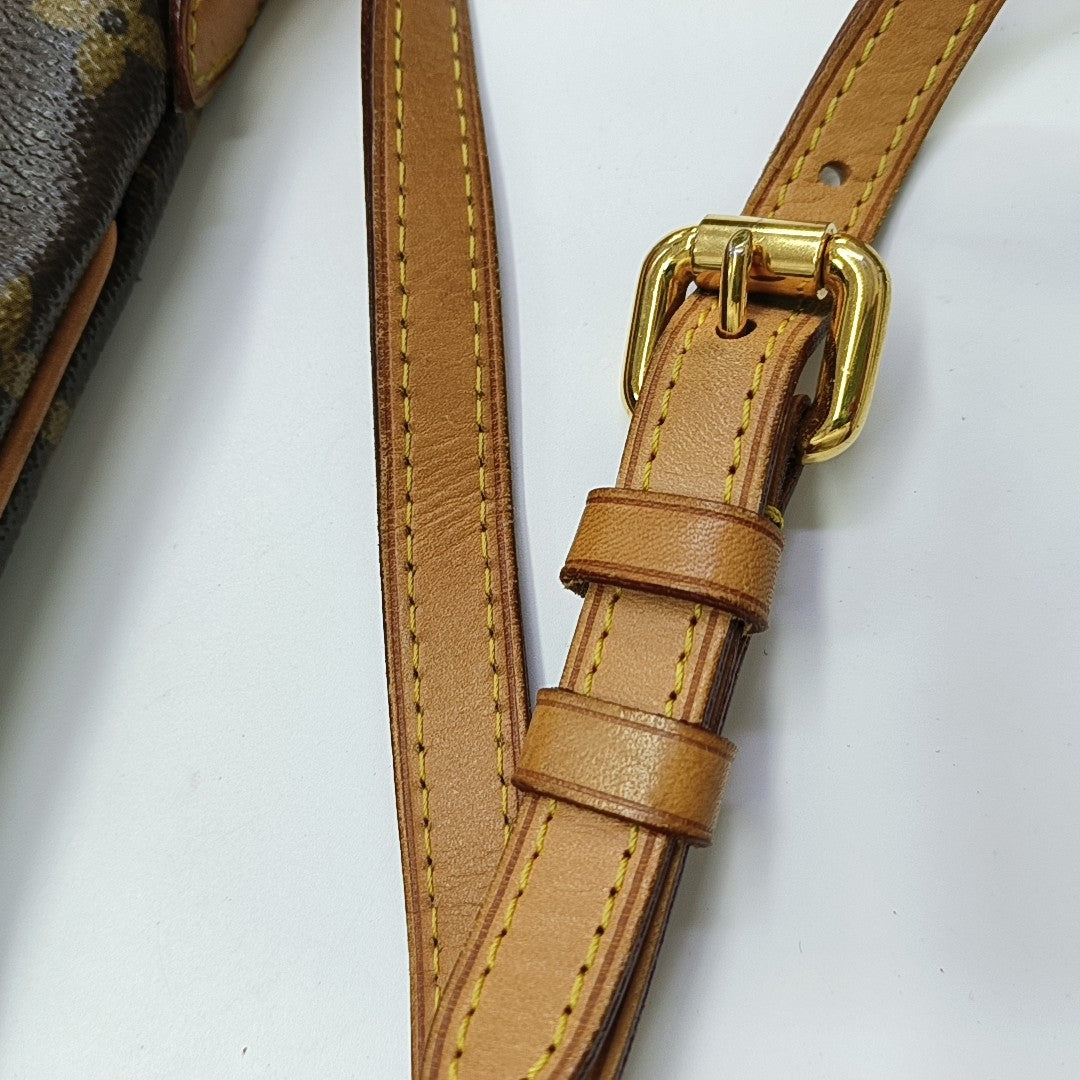 PALERMO PM Monogram Coated Canvas Brown