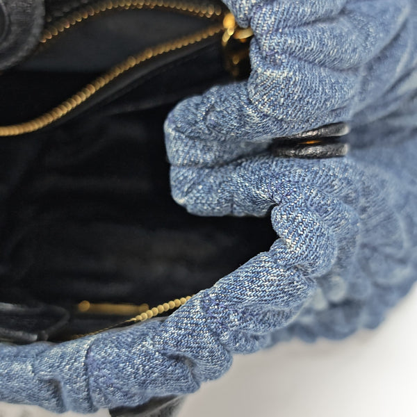 Avenue Quilted Fabric Blue
