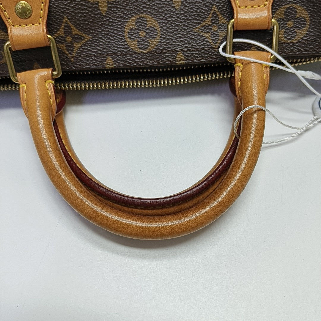 SPEEDY 30 Monogram Coated Canvas Brown