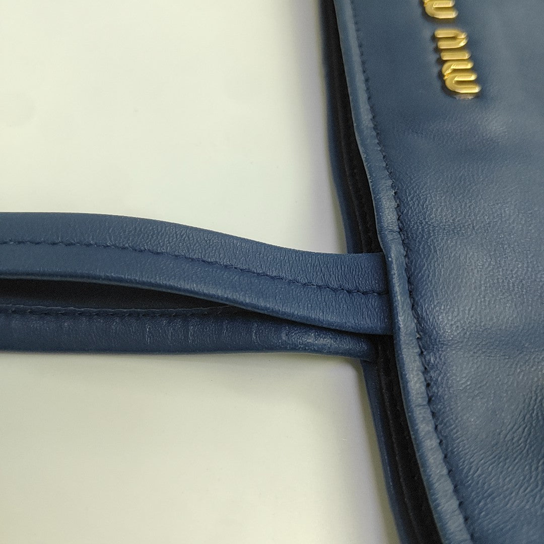 Calfskin Tote Bag Blue
