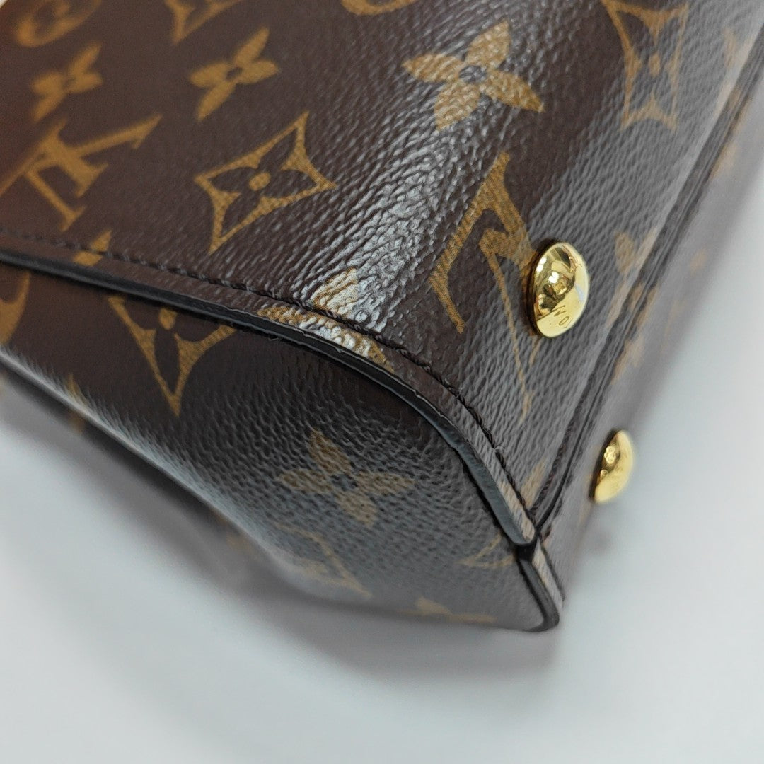 CLUNY PM Monogram Coated Canvas Brown