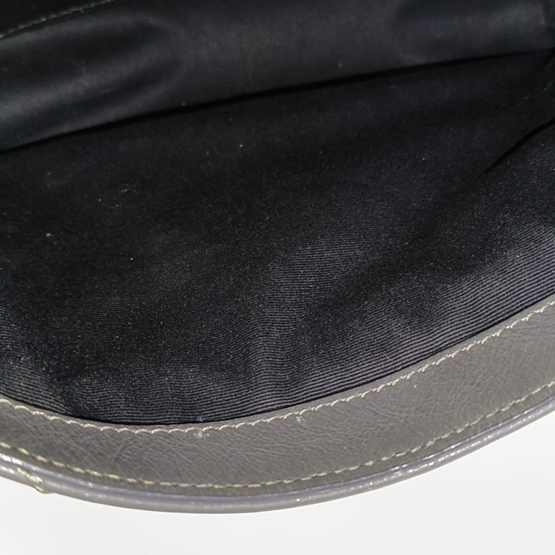 NIKI Small Chevron Calfskin Gray
