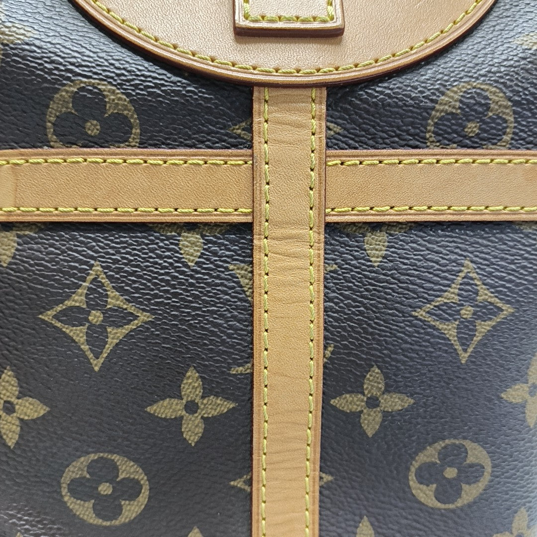 DUFFLE Monogram Coated Canvas Brown