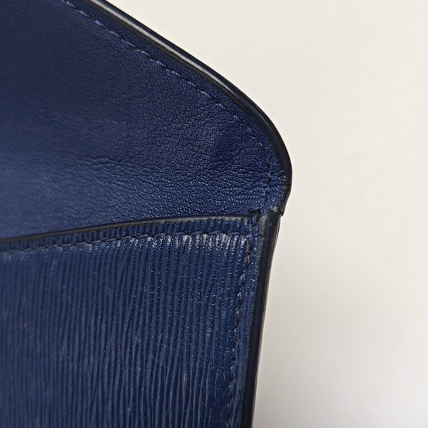 Envelope Wallet Calfskin Blue Wallet
