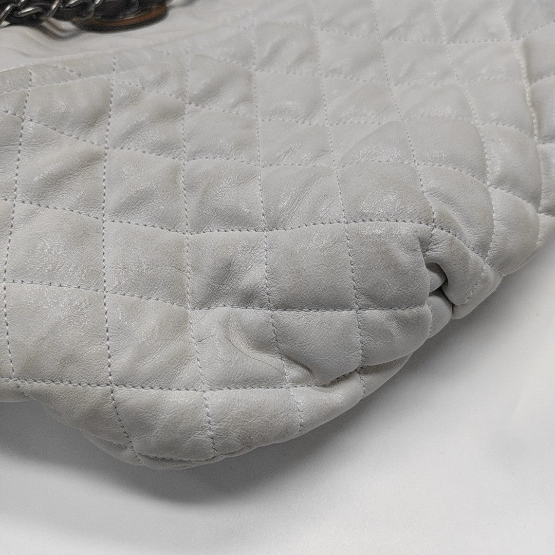 THE MIX Quilted Calfskin White