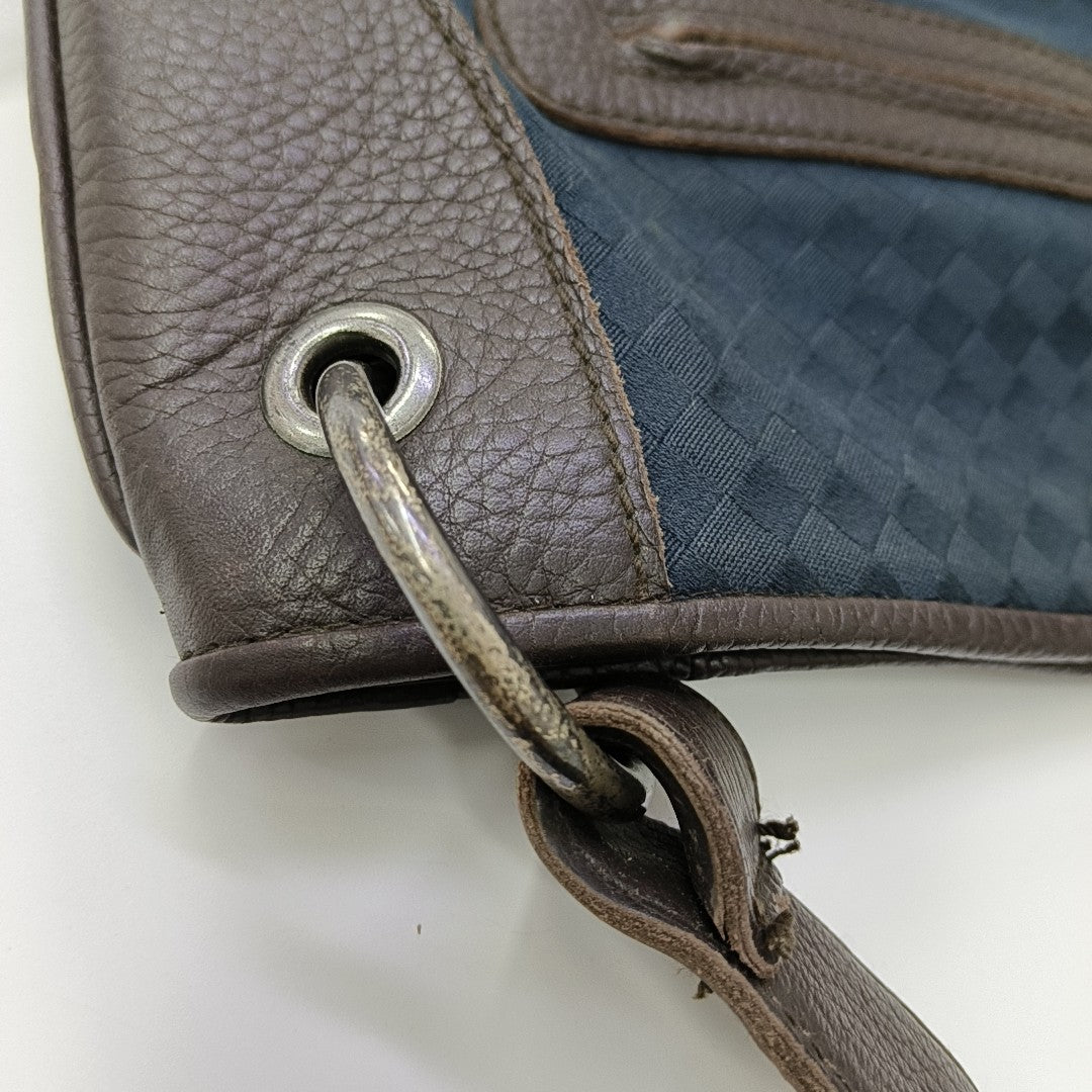 Fabric Shoulder Bag Blue