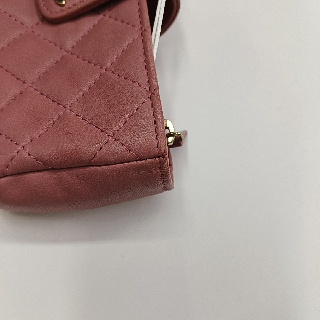 Quilted Lambskin Mini Pink