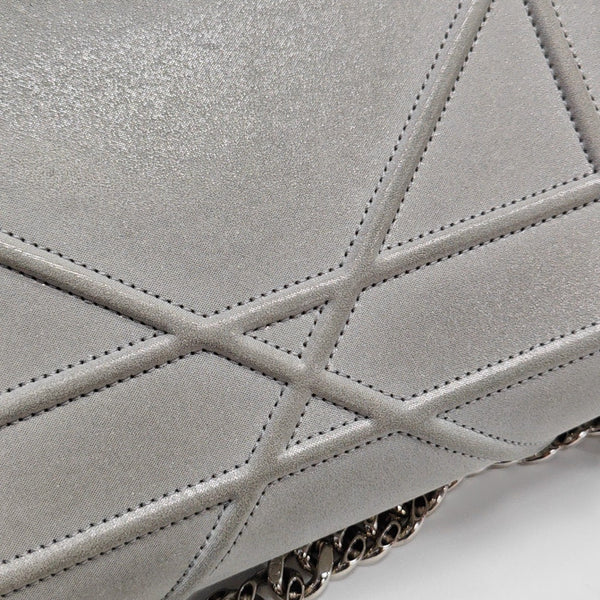 Diorama Small Cannage Calfskin Silver