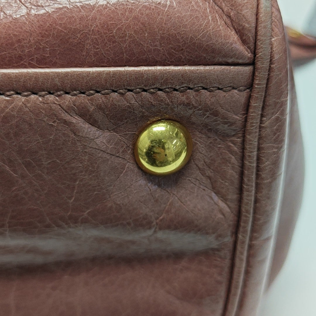 Calfskin Tote Bag Pink