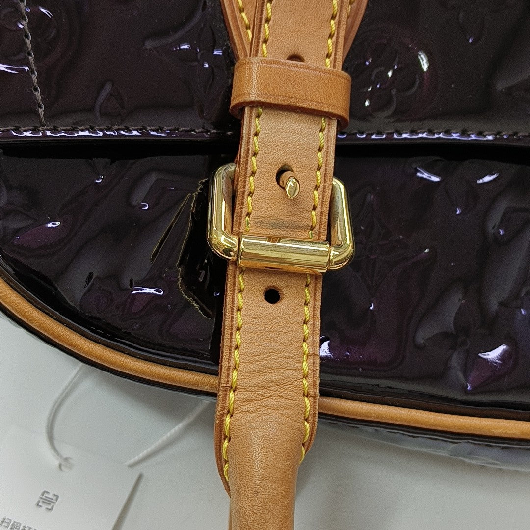 SUMMIT DRIVE Monogram Patent Leather Red