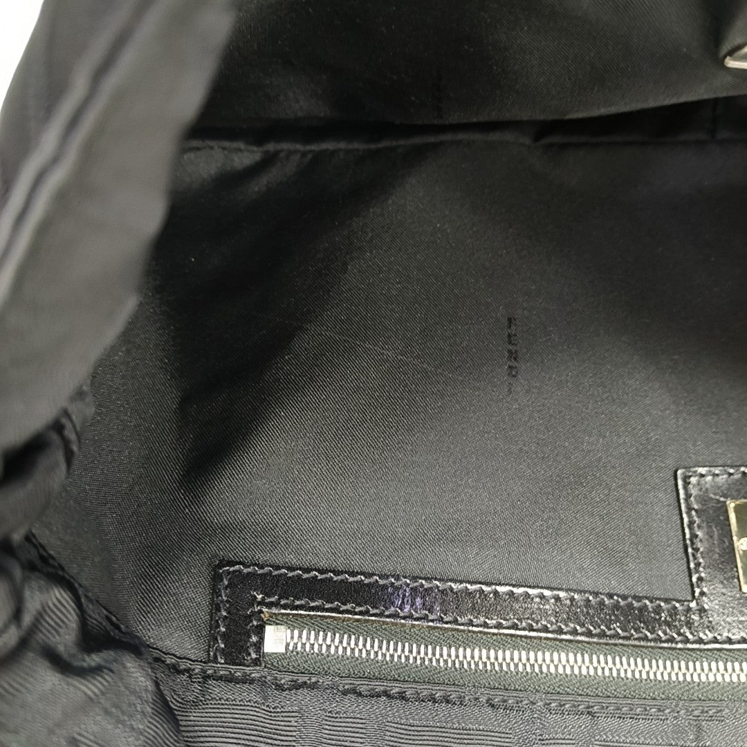 Canvas Top Handle Bag Black