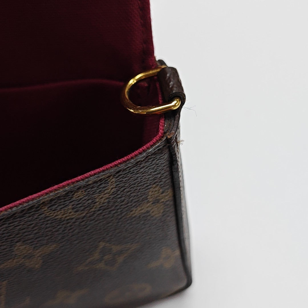 FÉLICIE Monogram Coated Canvas Brown